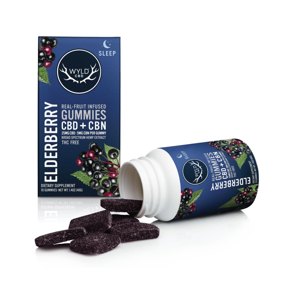 Gummy: ~ Wyld ~ / ~ Elderberry ~ Green Leaf Special