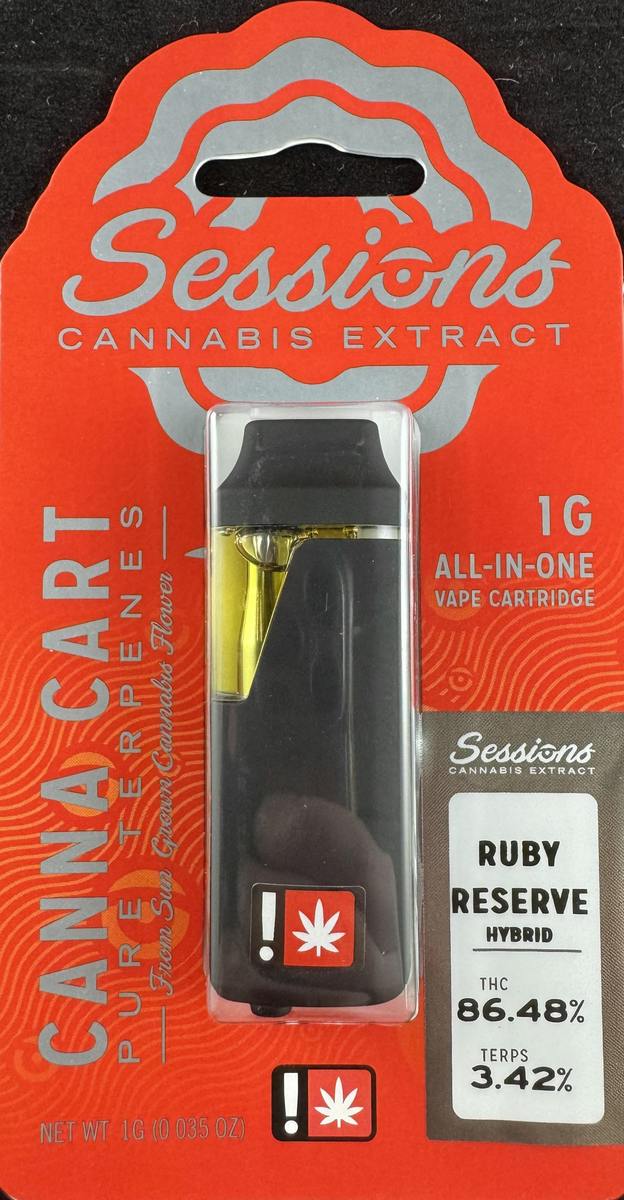 Cartridge ~ Sessions ~ 1g All-In-One ~ Hybrid ~ Ruby Reserve