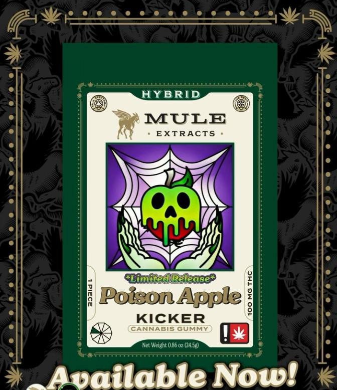 Gummy ~ Mule Extracts ~ 100mg ~ Poison Apple