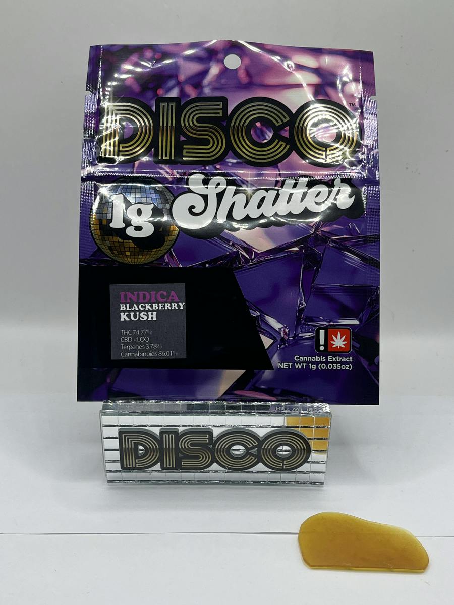 Shatter ~ Disco Dabs ~ Indica ~ Purple Strawberries ~ Green Leaf Special