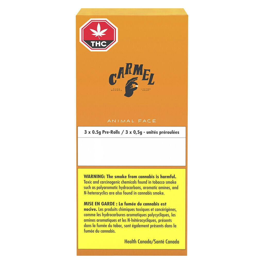 Carmel | Animal Face | 3 x 0.5g Pre-Rolls