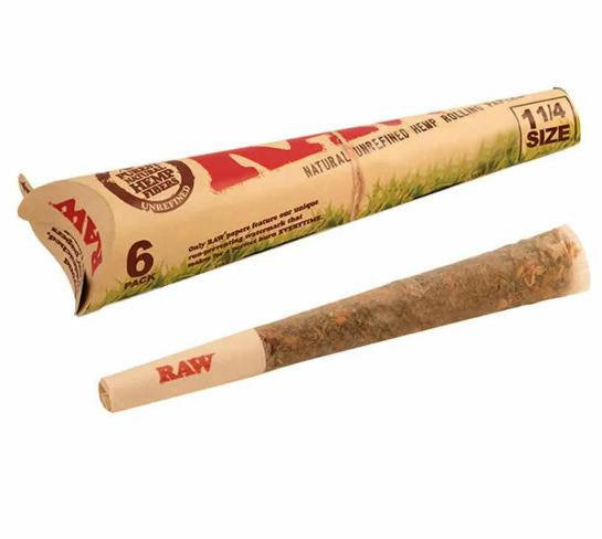 Raw Cone Organic 1 1/4 6pk