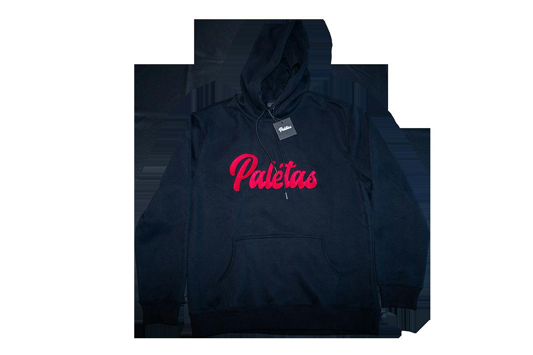 Paletas Black/Red Lettering Pullover Hoodie (2XL)