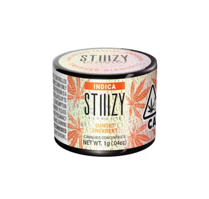 Stiiizy: Stiiizy Sunset Sherbert Indica Crushed Diamonds 1g