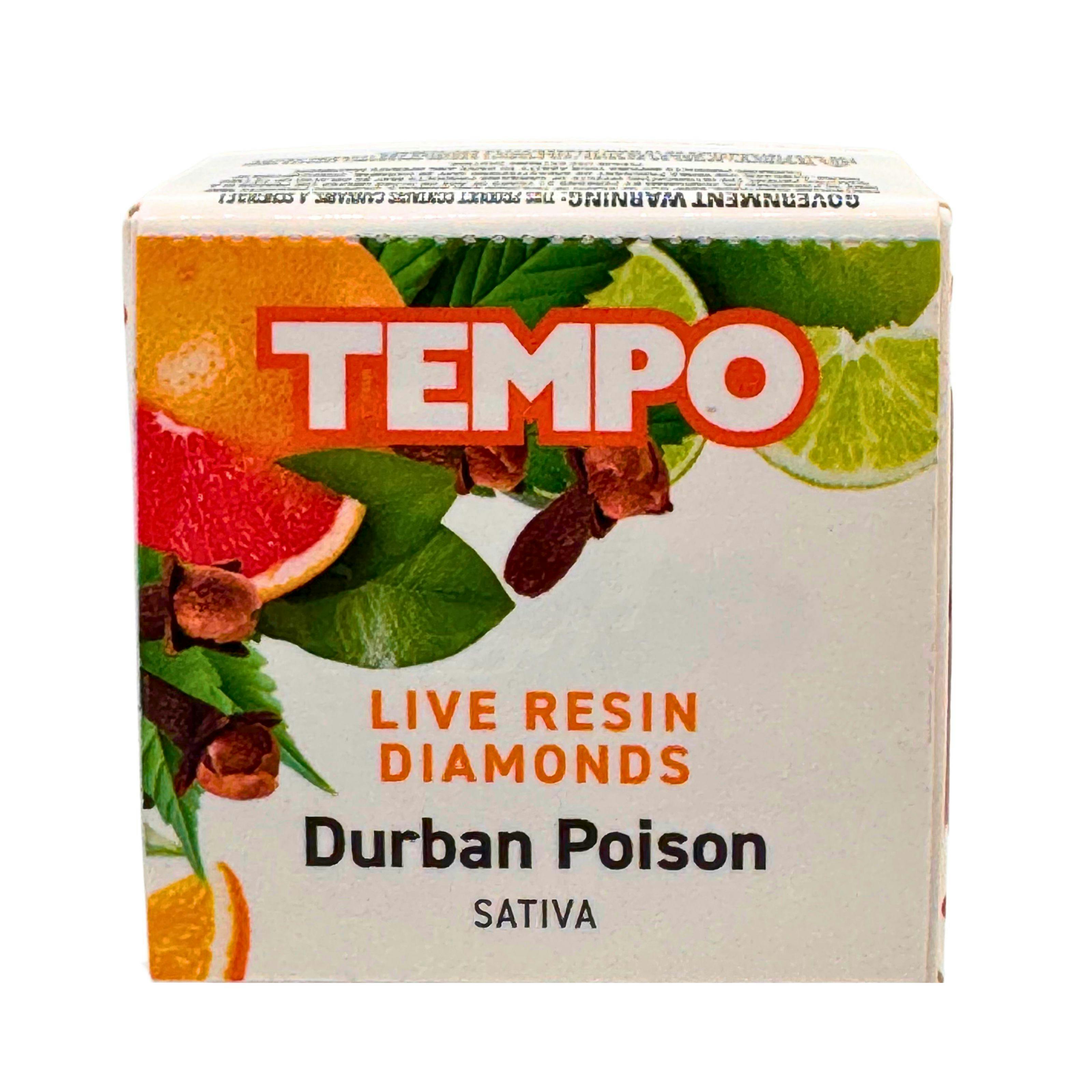 Tempo Durban Poison Sativa Live Resin Diamonds 1g