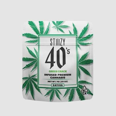Stiiizy 40s Green Crack Sativa Infused Flower 7g