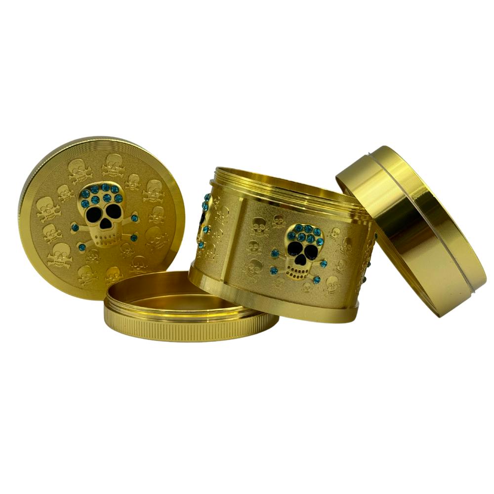 Arsenal Skull Gold Rush 63mm 4-Pc Grinder
