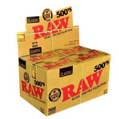 RAW Classic 500s 1 1/4 Rolling Papers