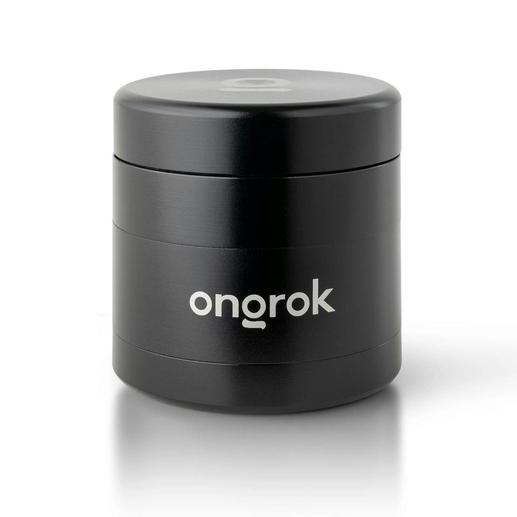 Ongrok 4pc EZ Metal Grinder - Black