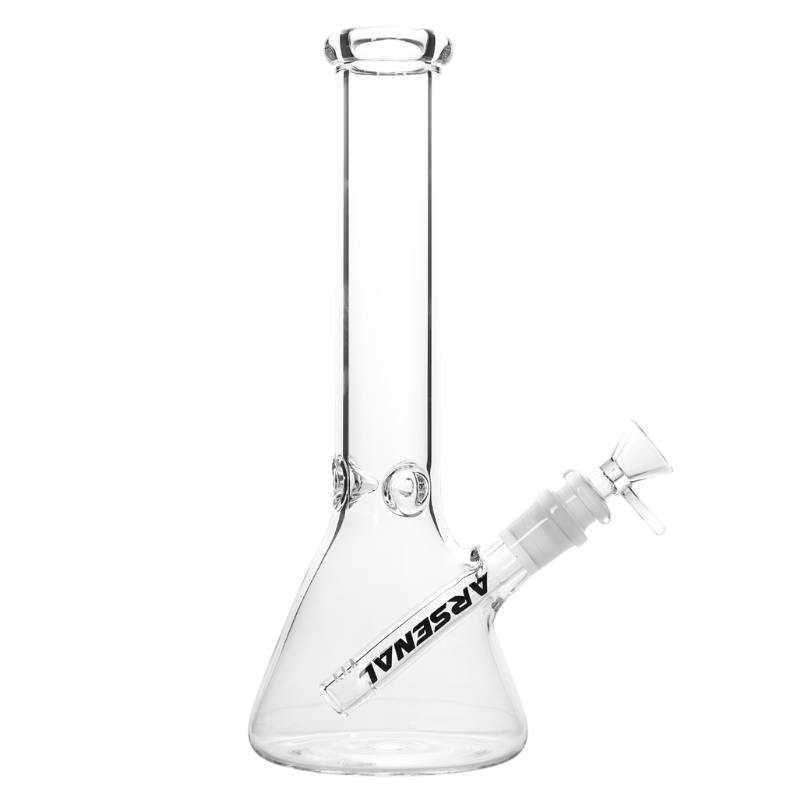 10" 5mm Clear Glass Beaker Bong
