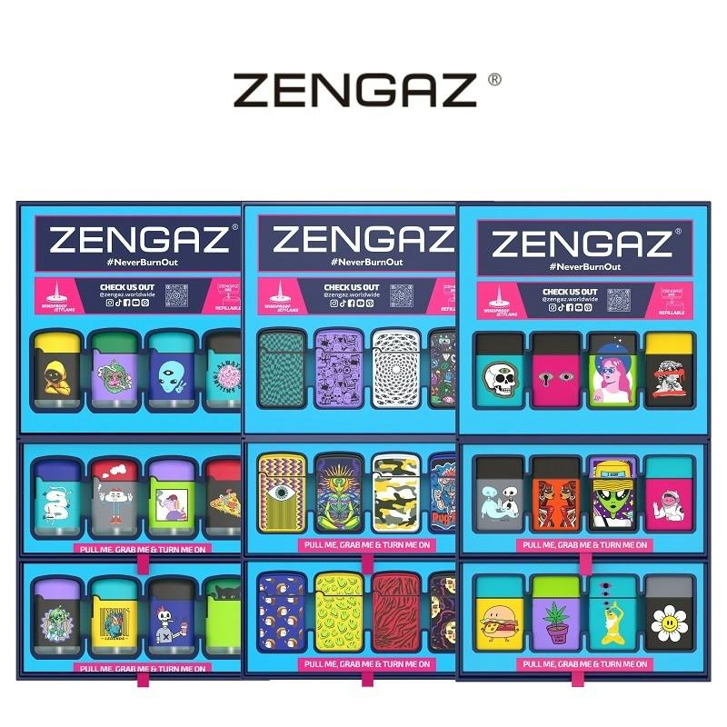 Zengaz Wing (ZL-13) Jet Rubberized Cube Lighters