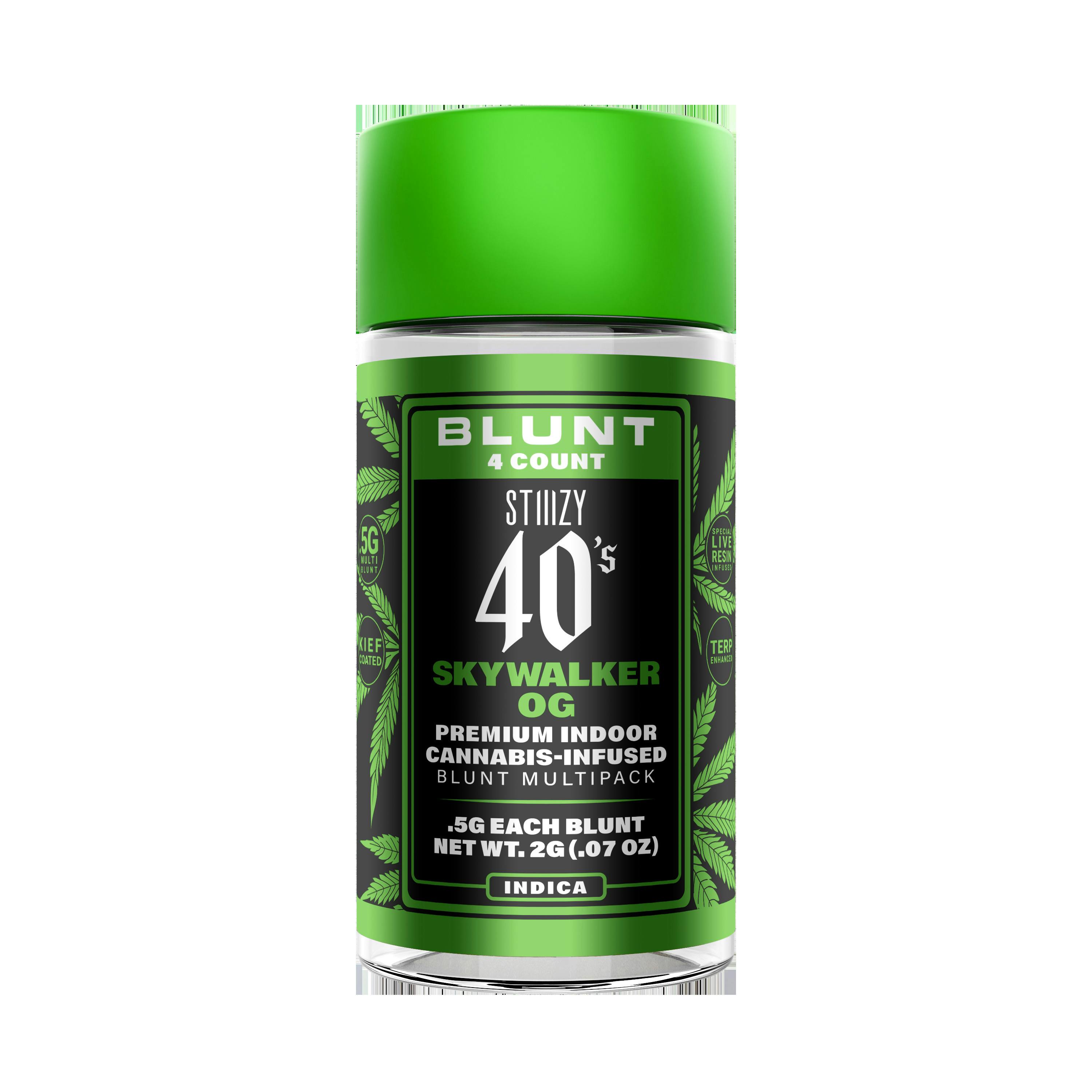 STIIIZY 40's Skywalker OG (I) Infused Blunt Multipack 0.5g 4pk