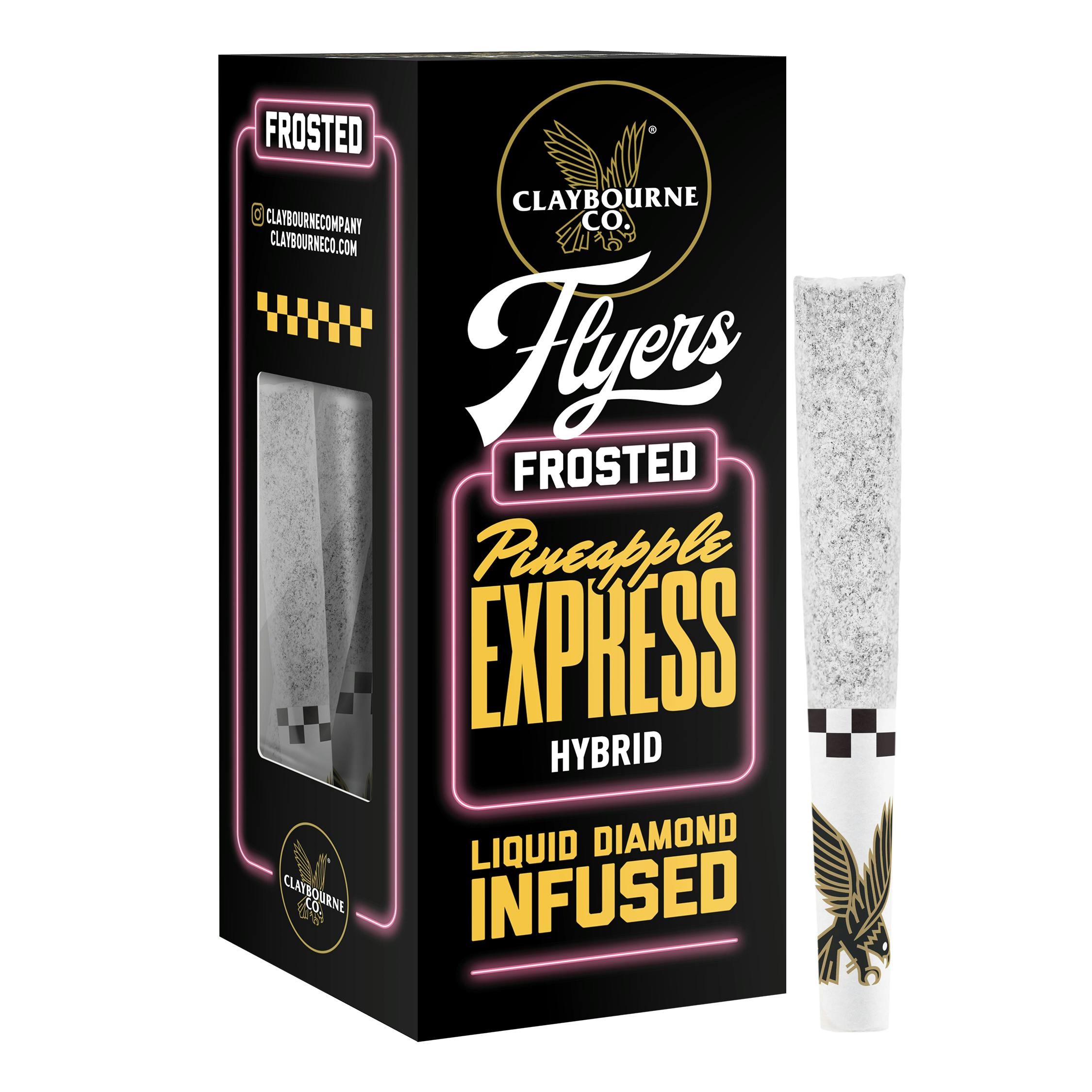 Claybourne Co. Flyers Frosted Pineapple Express (H) Infused Multipack 0.5g 3pk