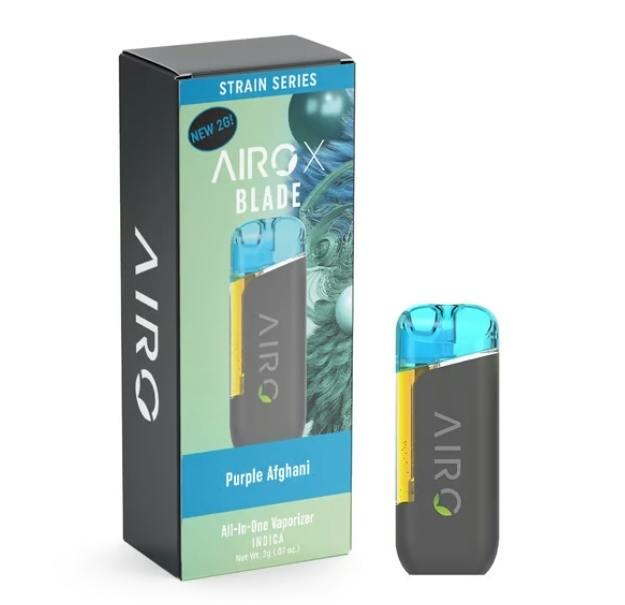AiroX Blade Purple Afghani (I) Disposable Vape
