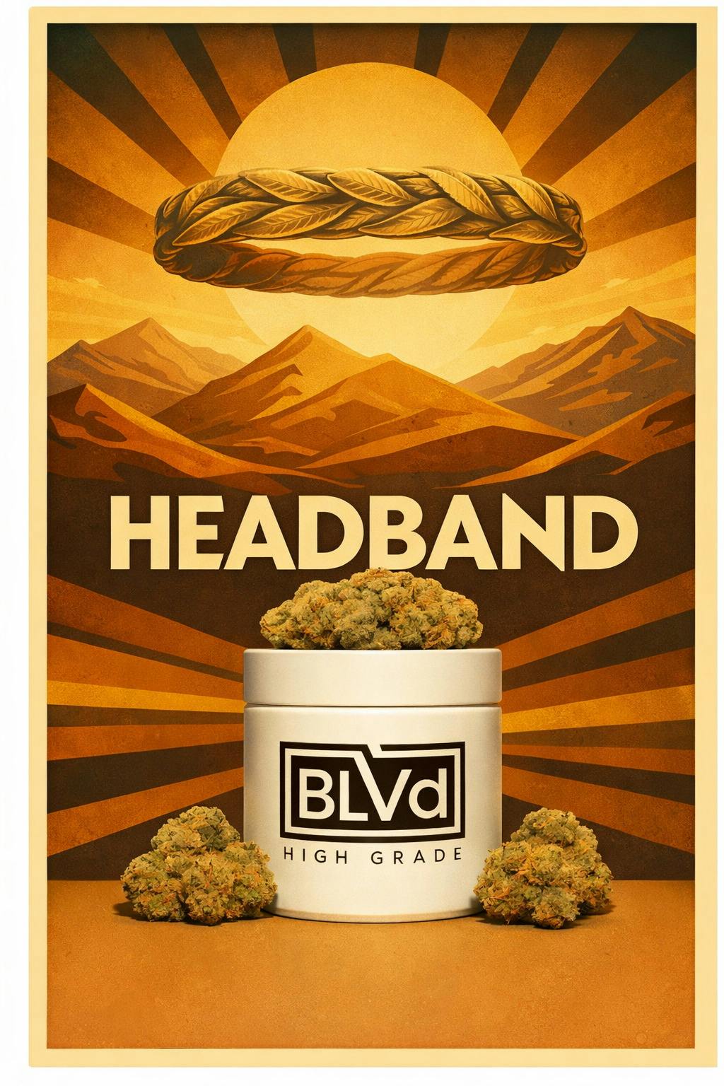 BLVD 702 Headband (H) Flower