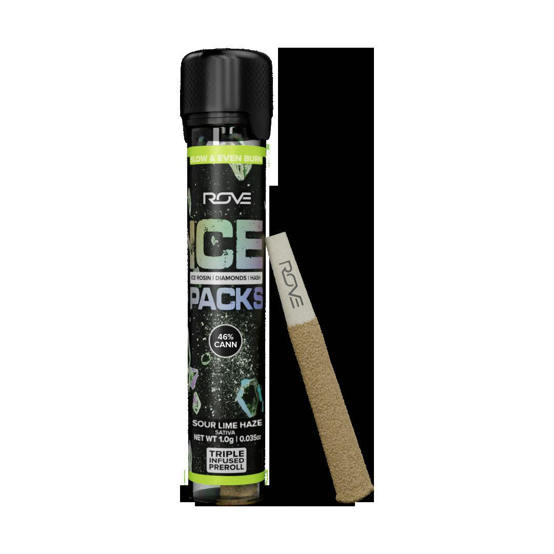 ROVE Sour Lime Haze (S) Ice Packs Infused Pre-Roll