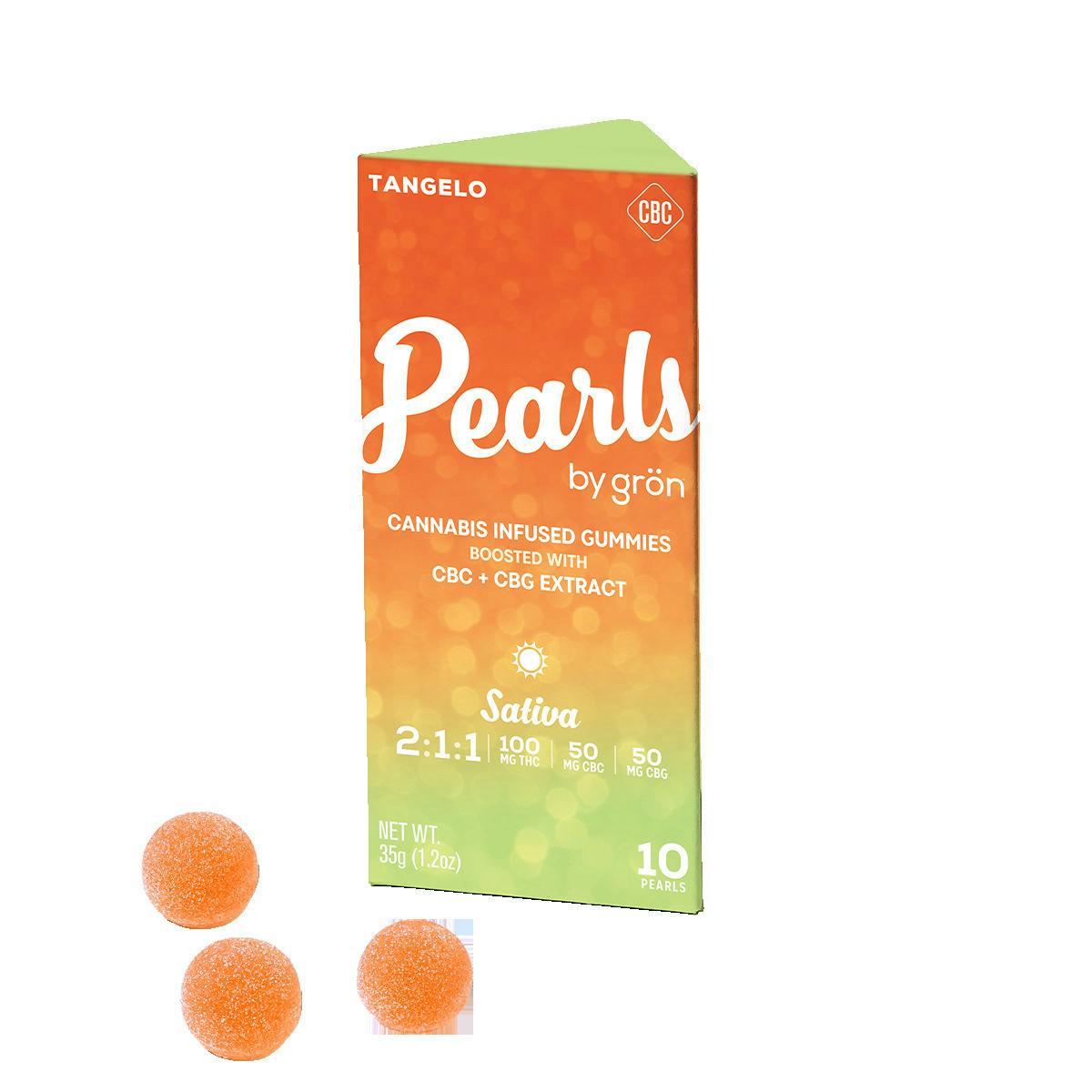 Gron Pearls Tangelo 2:1:1 THC:CBC:CBG (S) Gummies 10mg 10pk