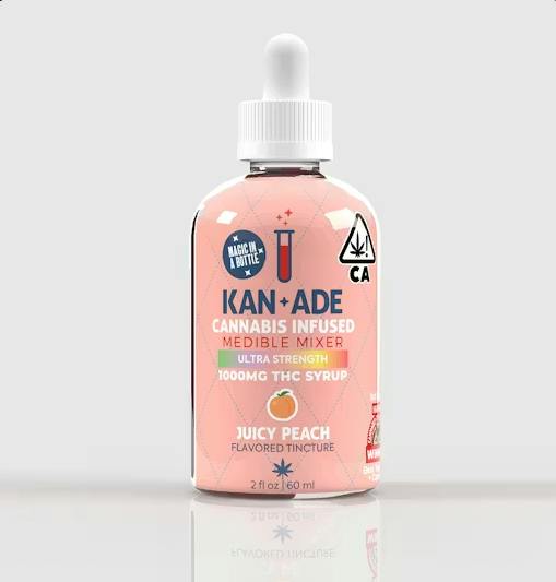 KAN ADE - THC TINCTURE - PEACH - 1000MG