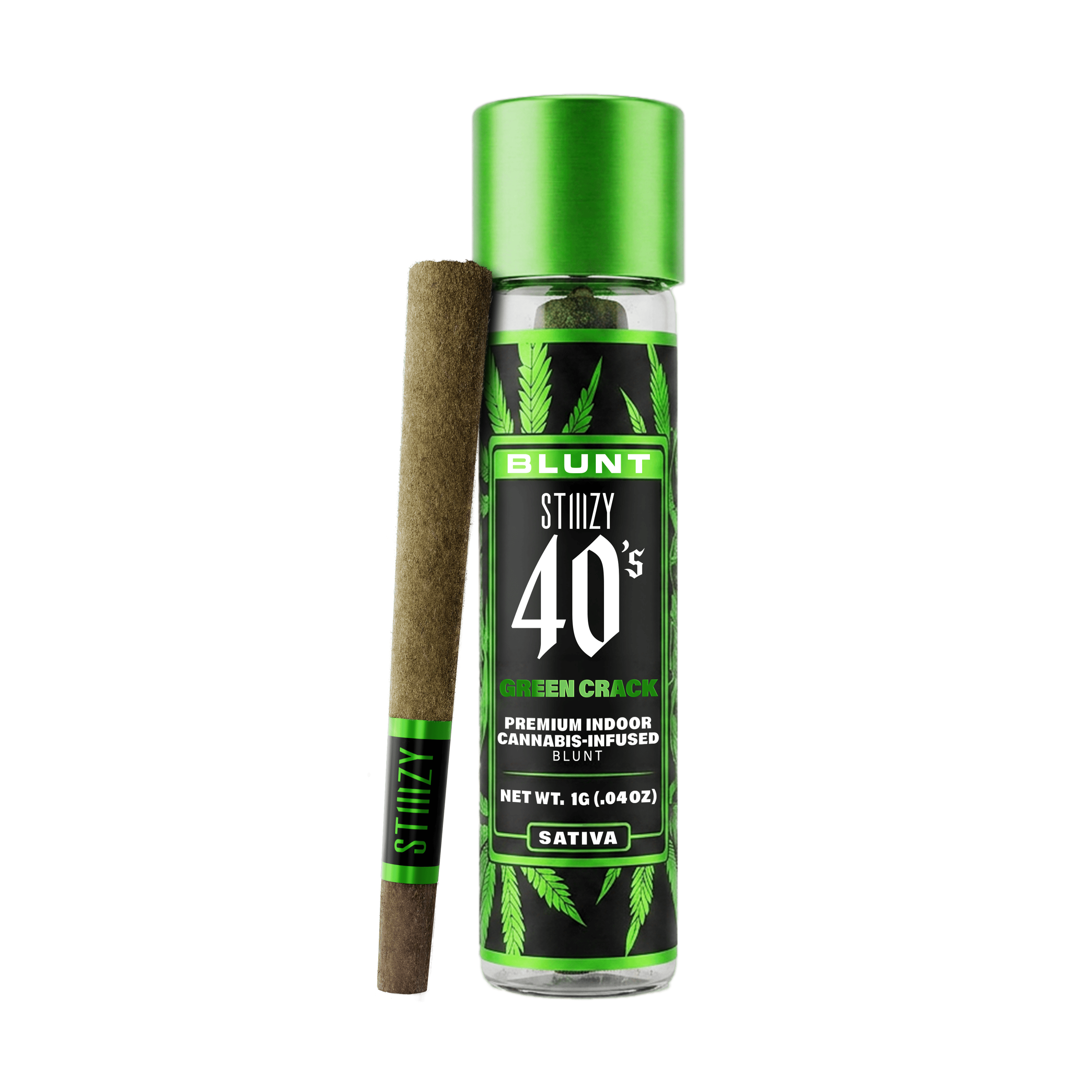 STIIIZY - 40's Infused Blunt - Green Crack - 1g