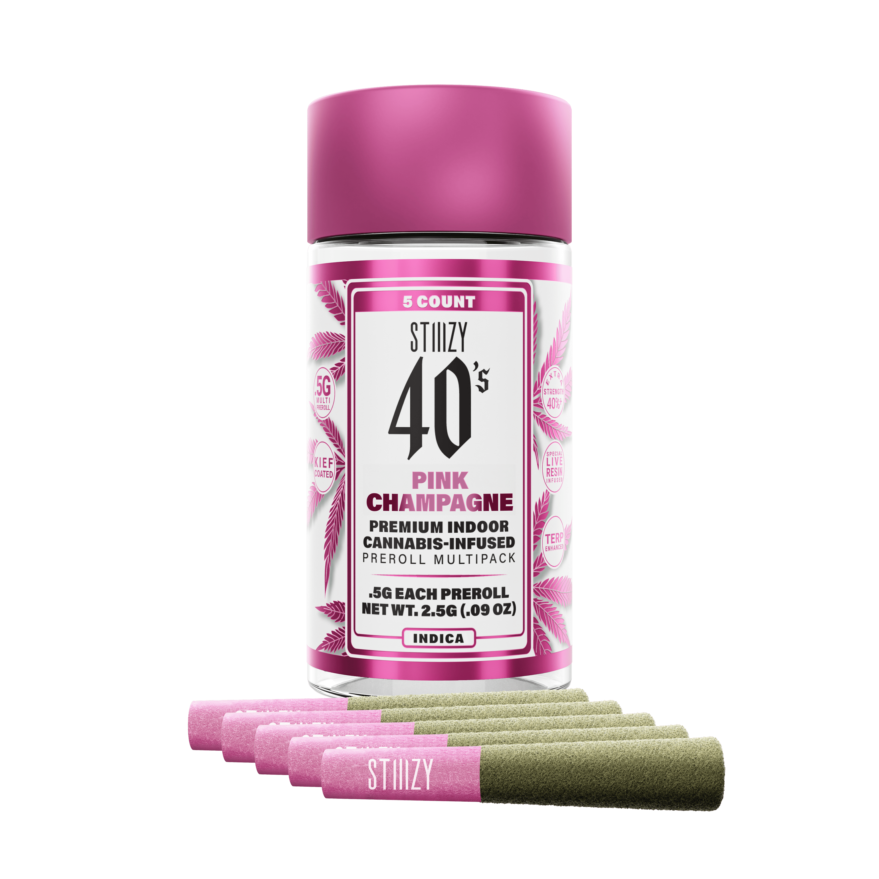 STIIIZY - 40's Infused Preroll Multipack - Pink Champagne - 2.5g