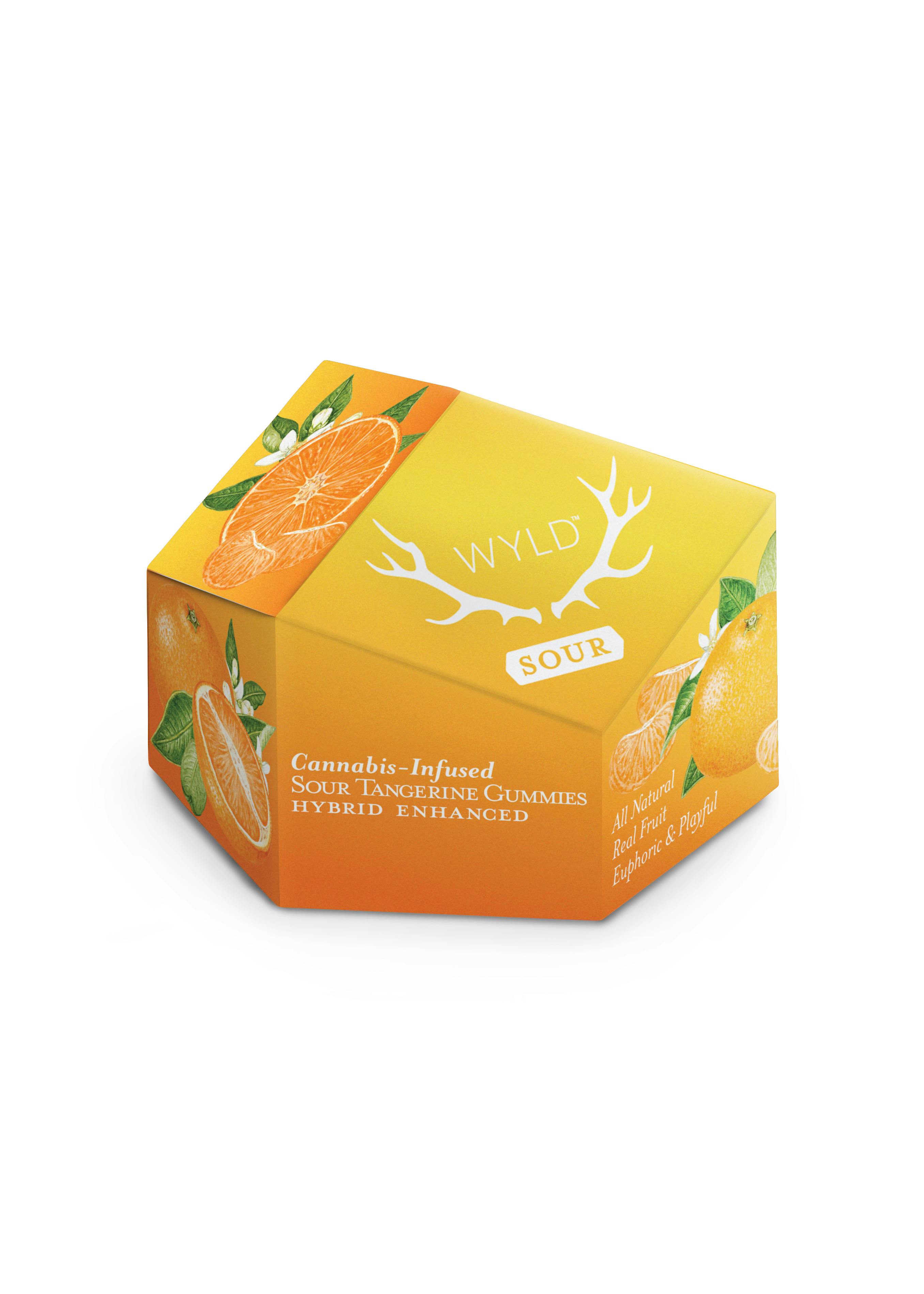 Wyld | Sour Tangerine | 10pk 100mg gummies