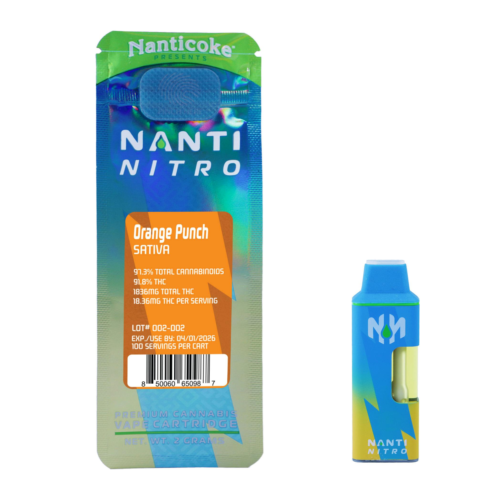NANTI NITRO | Orange Punch | 2g AIO Vape pen (Sativa)