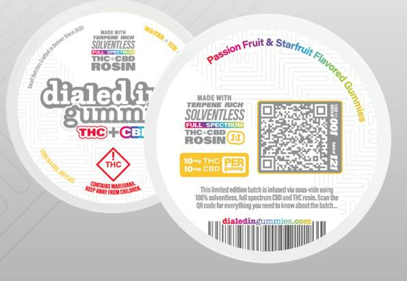 Dialed Out - 1:1:1 THC:CBD:CBN Rosin Gummies