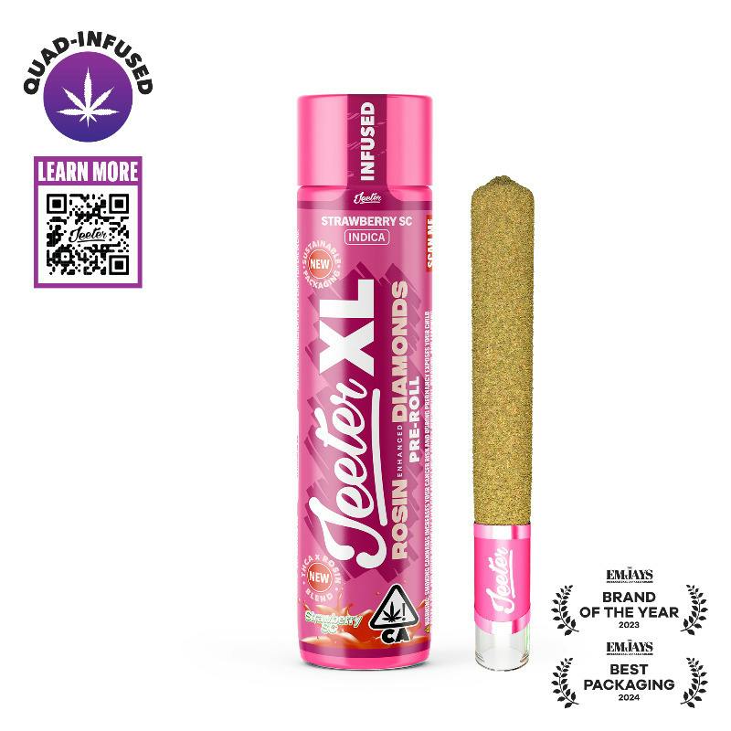 Jeeter XL Strawberry Cough (S) Rosin Infused Preroll 2g