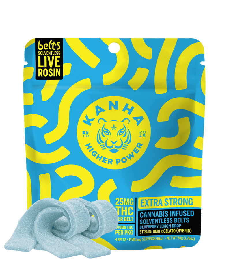 Kanha NANO - Blueberry Lemon Drop (H) Solventless Rosin Belts 100mg