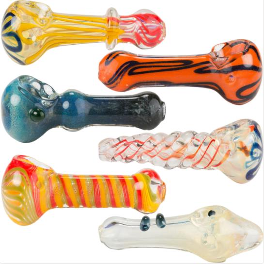 3.5" Glass Pipe Assorted Colors