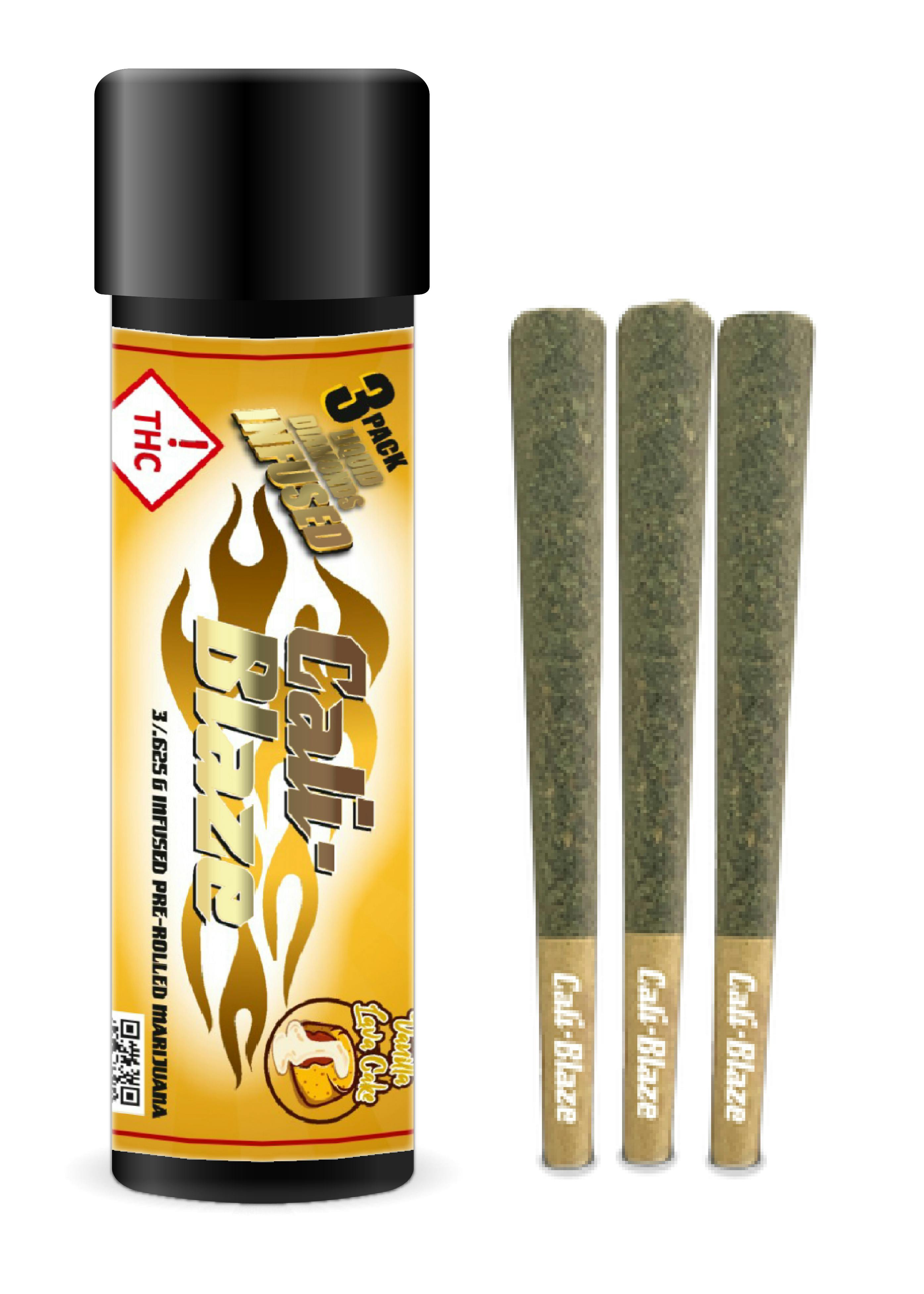Cali Blaze - Tarantula Infused 3 pack - - Vanilla Lava Cake - 3g