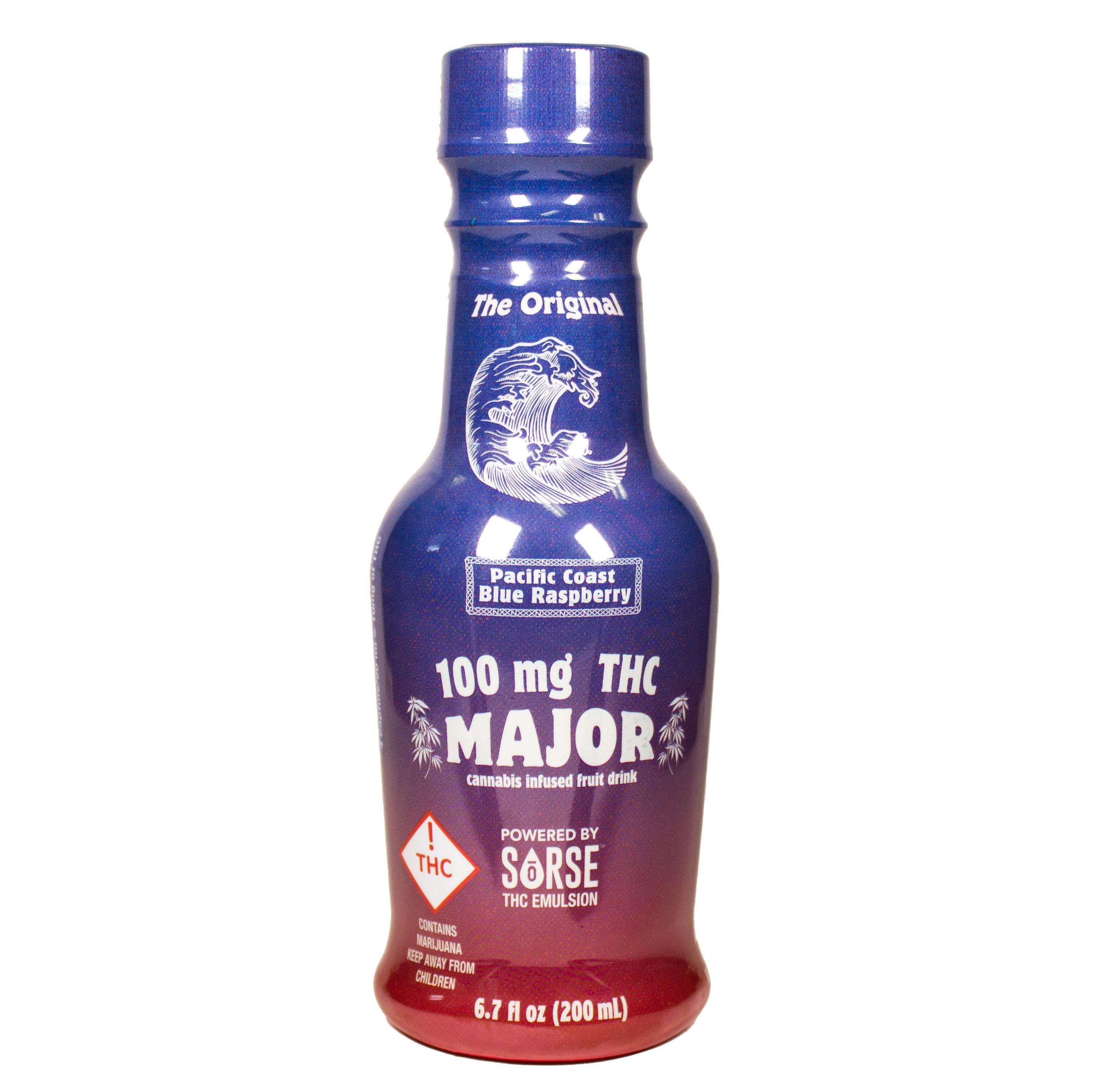 Major - Drink - 100mg - - Pacific Coast Blue Raspberry