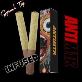 ANTIMTR - Banana Triple 9's 2G Rosin Infused Spiral Tip Blunt
