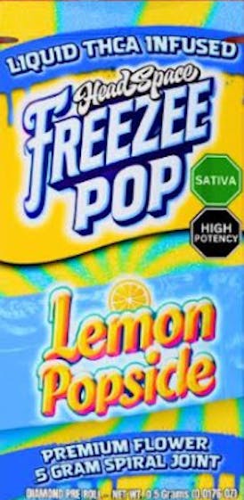 Freezee Pop - Lemon Popsicle (S) .5g THCA Infused Joint