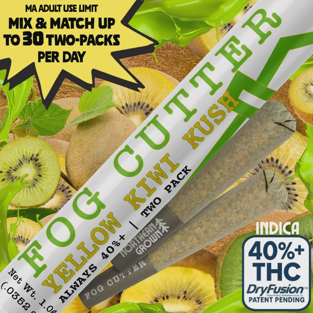 Yellow Kiwi Kush | Infused 0.5g Pre-roll 2pk | 1g (IH) cannabis product