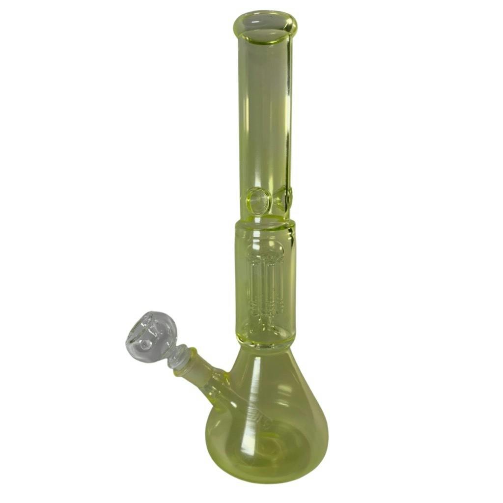 Bamboo Blaze - Glass 14 Inch Coloured Perc Bong