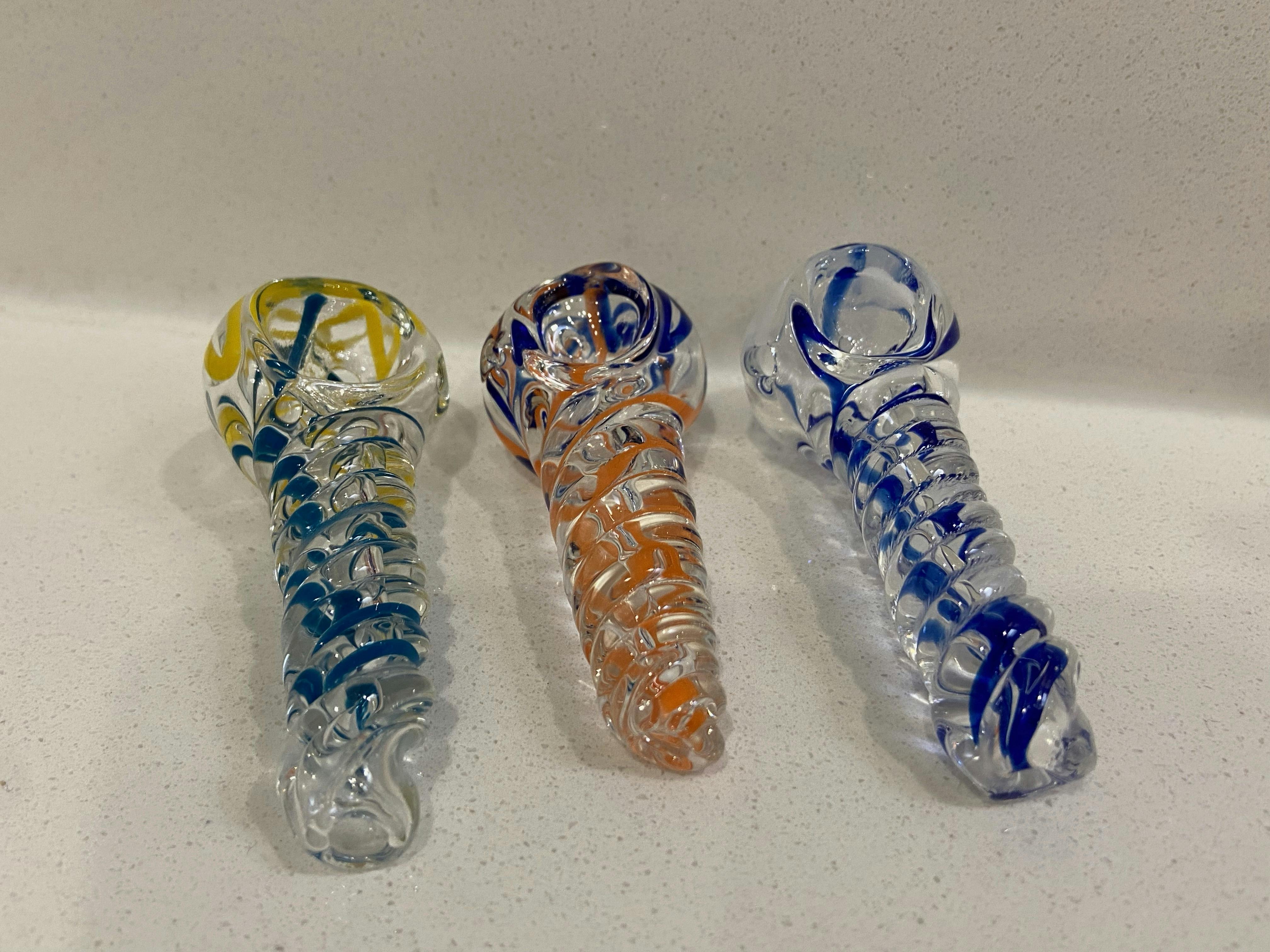 Glass- Mini Swirl Pipe