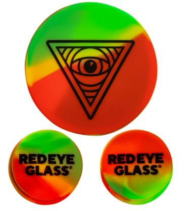 Red Eye Rasta Silicone Water Pipe Cleaning Cap