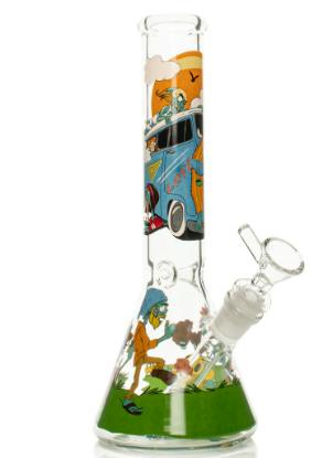 Red Eye Glass 10" Beaker Bong Assorted Colours