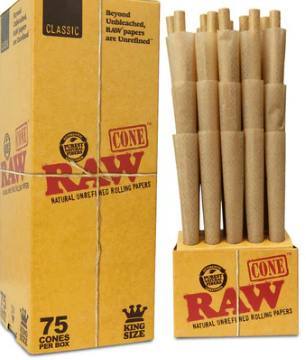 Raw Classic Pre-rolled Cone 75 Pack