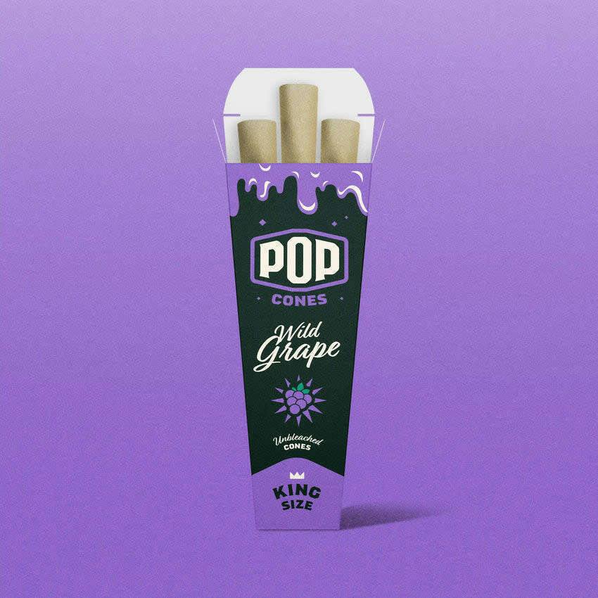 Pop Cones - Wild Grape King Size 3 Pack