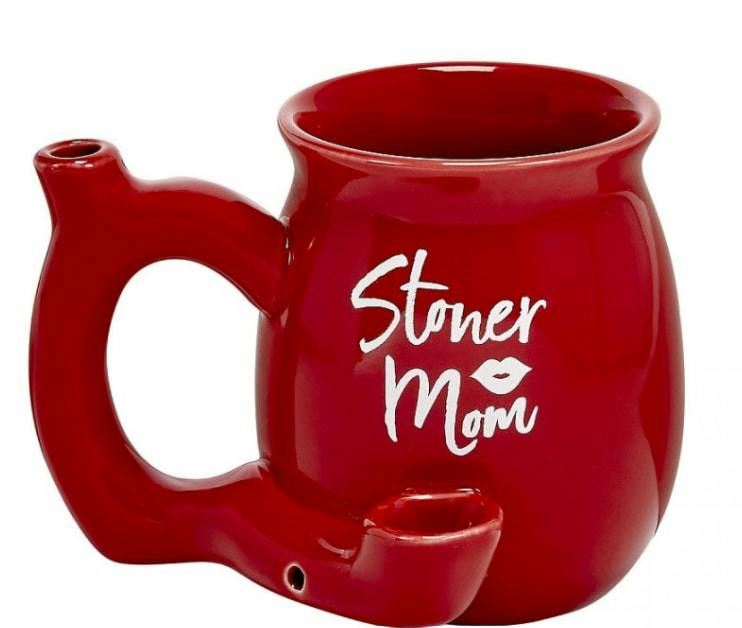 Stoner Mom Mug Pipe - red