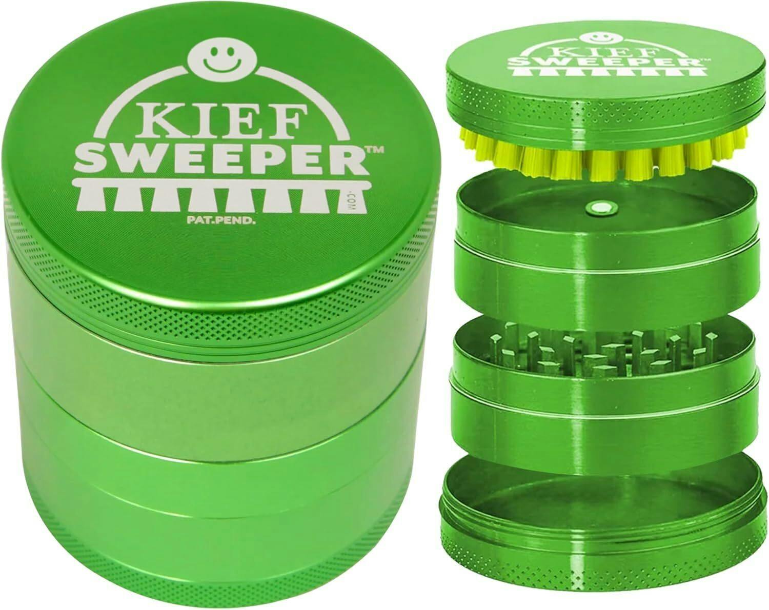 Kief Sweeper Grinders (Various Colors)