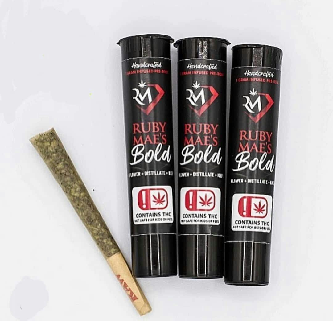1g Ruby Mae Bold Infused PreRoll - Super Boof
