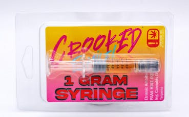 1g Crooked Smile Distillate Syringe - PINEAPPLE PUNCH (H)