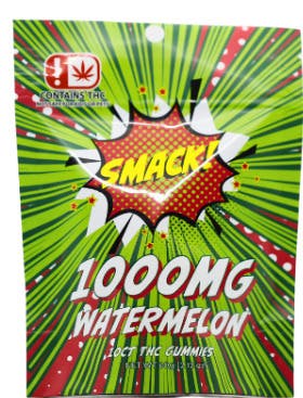 1000mg Smack Gummies - Starwberry