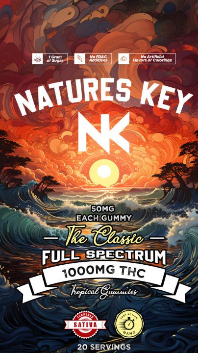 1000mg Nature Key - Blueberry Indica