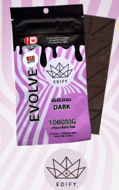 1000mg Edify Dark Chocolate Bar