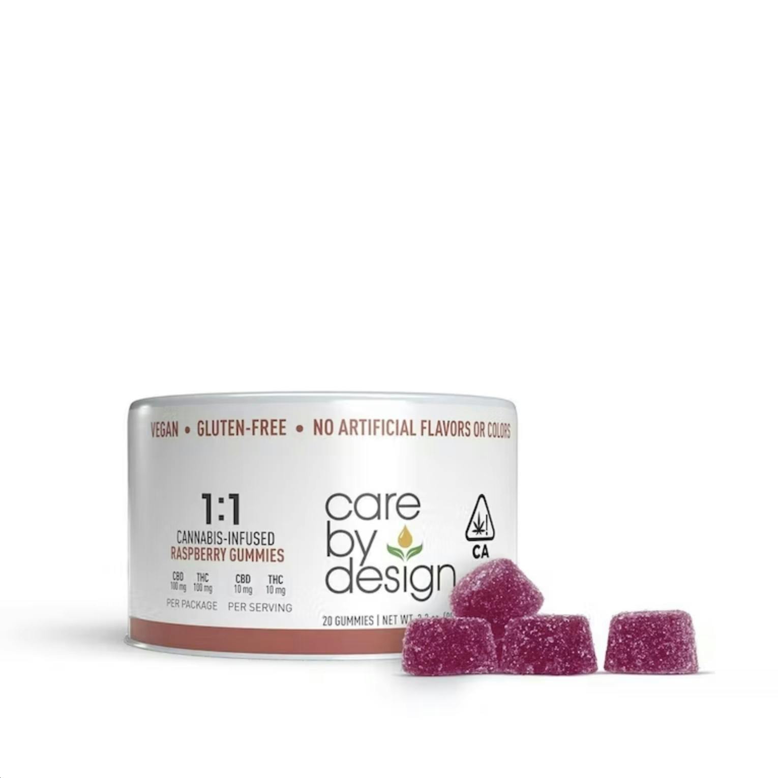 Care By Design Gummies - 1:1 Raspberry 20pk