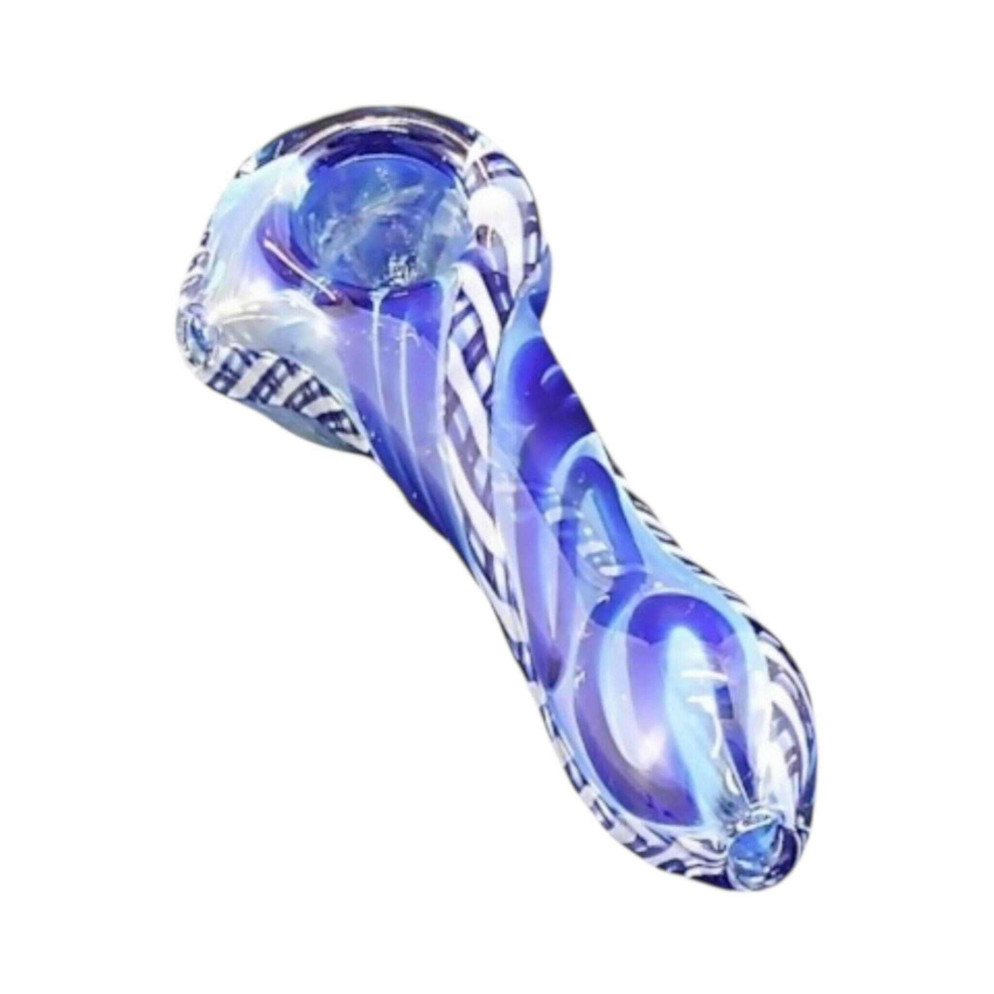 CA Made Handblown color changing large glass pipe